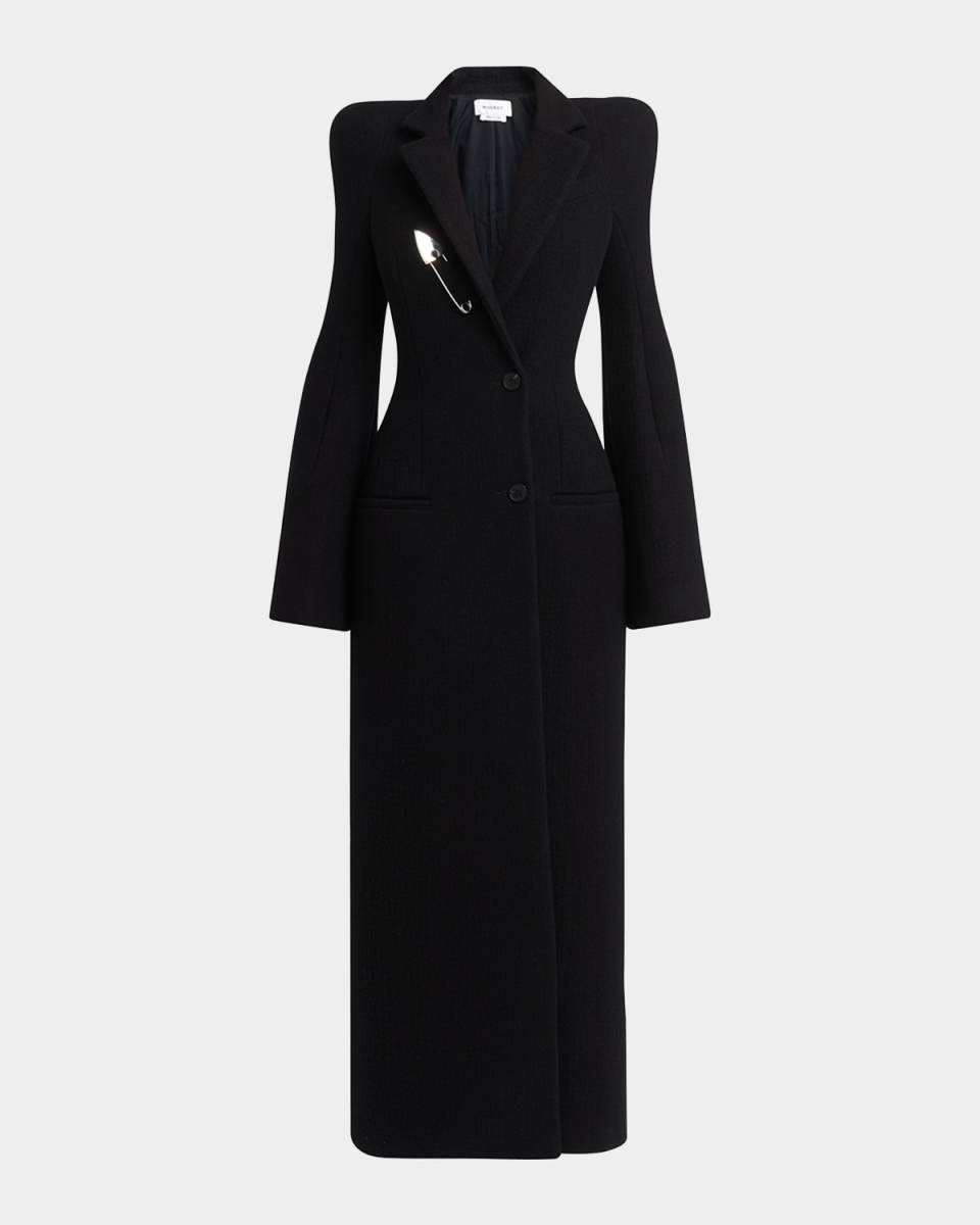 Long Wrap Suiting Wool Cashmere Coat